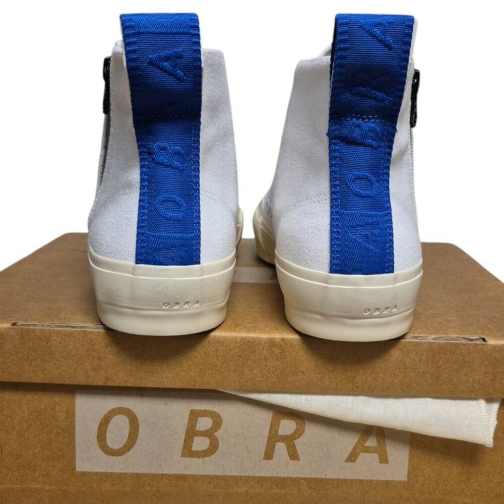 Terra Canvas High Full Cap - White/Off White/Obra Blue Sz US W9/M7.5 - Picture 4 of 9
